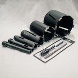 Concrete, Brick & Masonry Diamond Core Cutter 150 Depth Drill Tool Bit with FREE Arbor Kit 3pc SDS