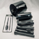 Concrete, Brick & Masonry Diamond Core Cutter 150 Depth Drill Tool Bit with FREE Arbor Kit 3pc SDS