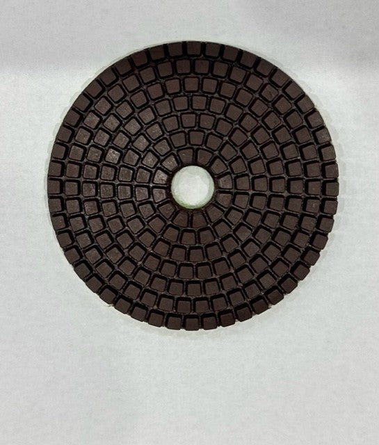 Copper Resin Pads 100mm and 125mm Diameter, Grits 50/100/200/400