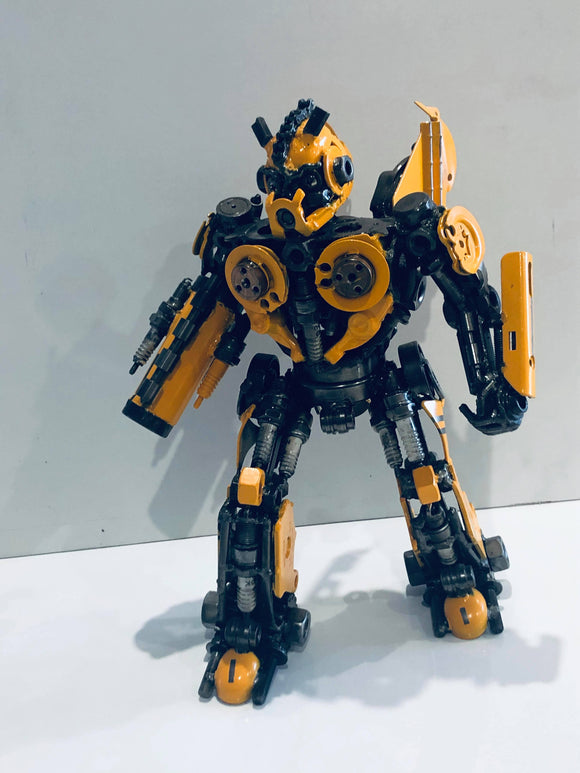 Handmade Transformers Bumblebee Metal Art Figurine 33cm