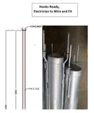 Intermediate / Consumer Pole 6.5mtr Fibreglass wrapped Base