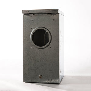 Meter Box Galvanised 450x225 with Window & Lock
