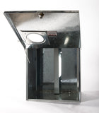 WA Meter Box 4 Galvanised with Window & Lock 450x450