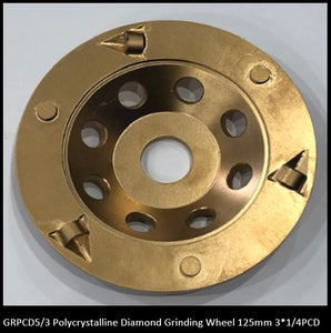 125 mm Polycrystalline Diamond Grinding Cup Wheel