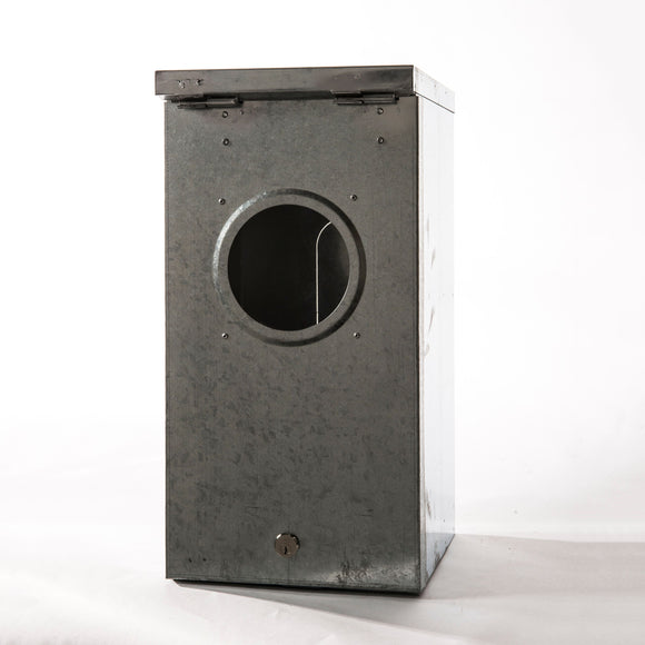 Meter Box Galvanised 450x225 c/w Window, Lock & Fix Hole