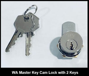 INSTALLED WA Meter Box Cam Lock 2 Keys