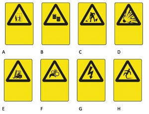 Customizable Warning Signs Black Yellow