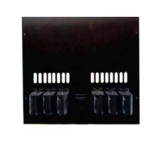 Meter Panel Bakelite FW12A with 6 Fuses (2x3Phase), 1 Neutral Link 450x450x6   W.A.
