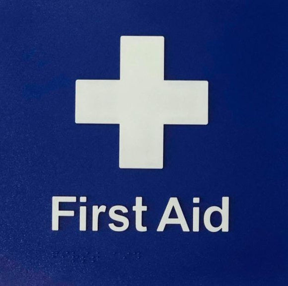 First Aid- Blue/ White