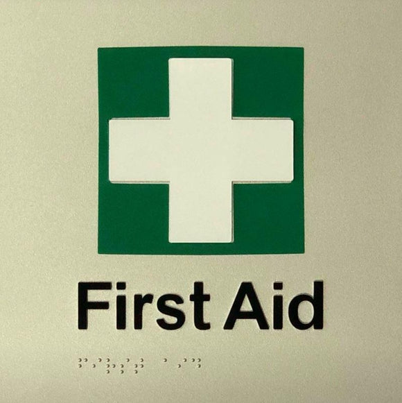 First Aid- Silver/ Black