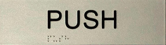Push Lateral 180x50 Braille Sign AS1248